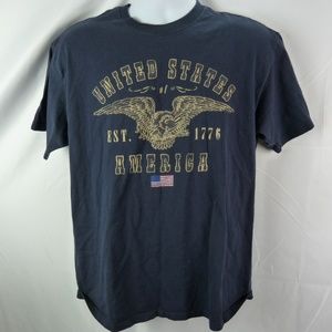 United States of America T-Shirt Size Large Blue
